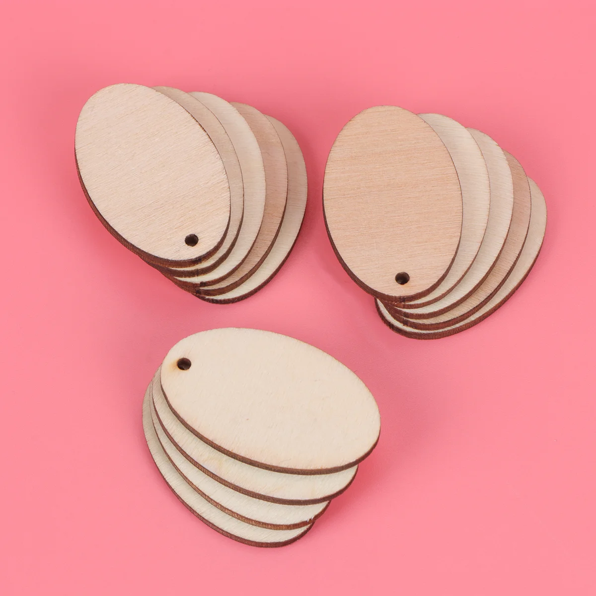 

Wooden Easter Wood Slices Shape Oval Hanging Unfinished Diy Embellishments Crafts Cutouts Tags Blank Egg Pieces Ornaments