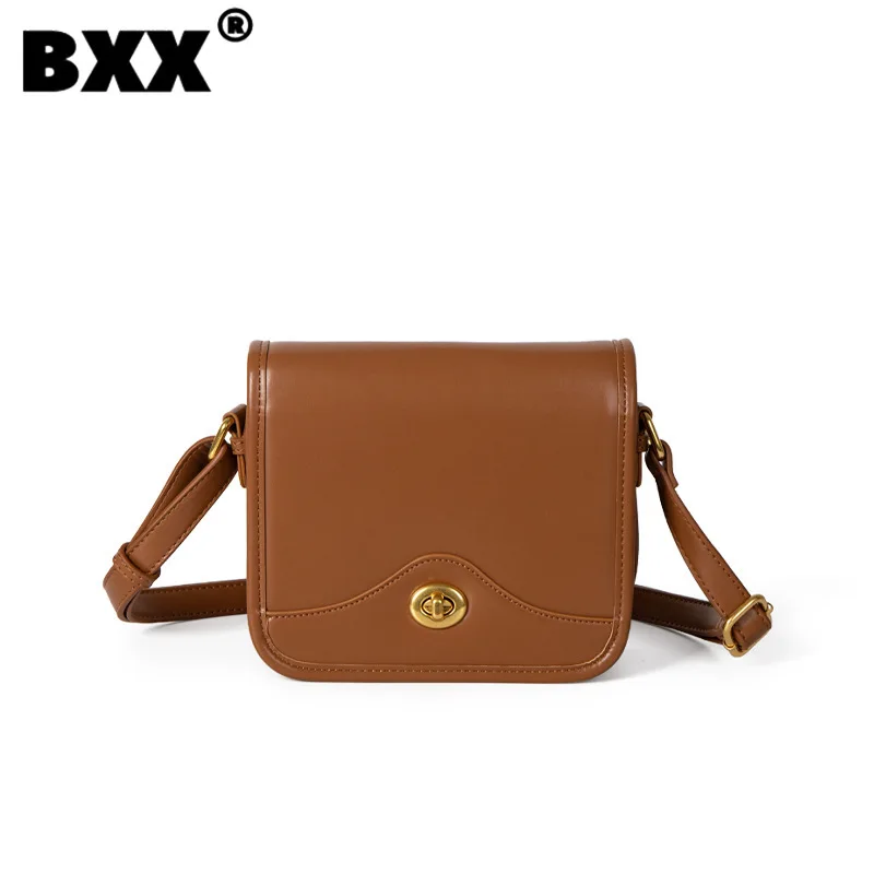 

[BXX] Niche Design Style Women's Very Fashion Korean Single Shoulder Messenger Bag 2023 Versatile Pu Small Square Package 8CY540