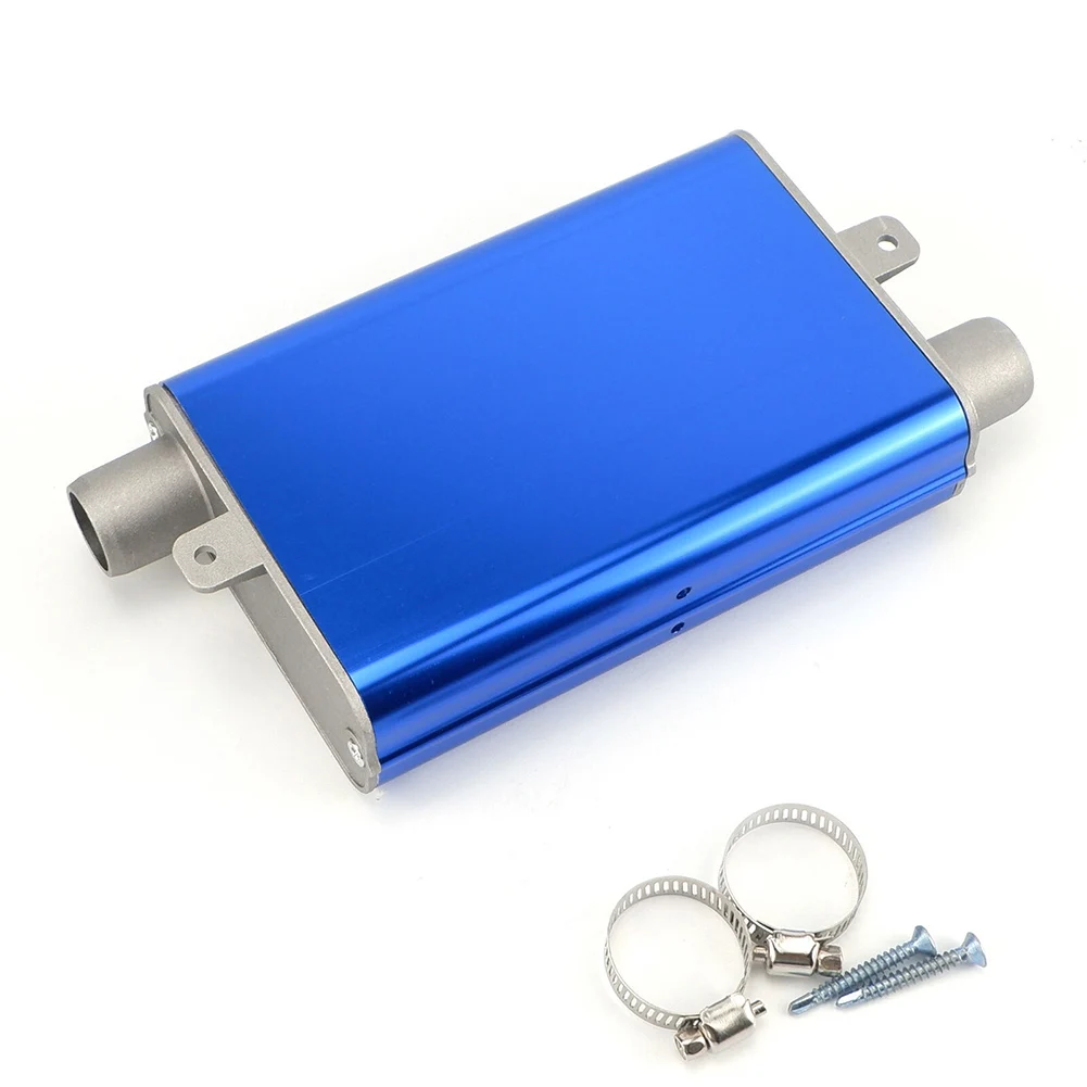 

Muffler ExhaustPipe Muffler Straight Drum Straight Line 24mm Alloy Dark Silver Upgraded 24mm Exhaust Pipe Muffler