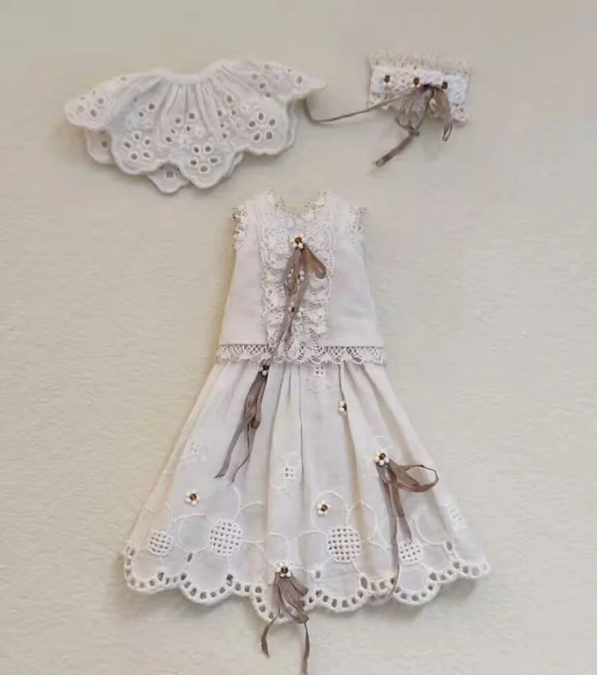 4 шт. топ Landoudou/Blythe в винтажном стиле ретро юбка искусственный воротник заколка