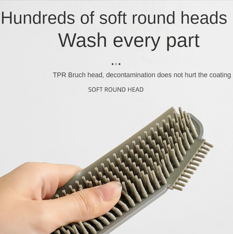 Кухонная многофункциональная силиконовая щетка для мытья столешниц и окон щелей