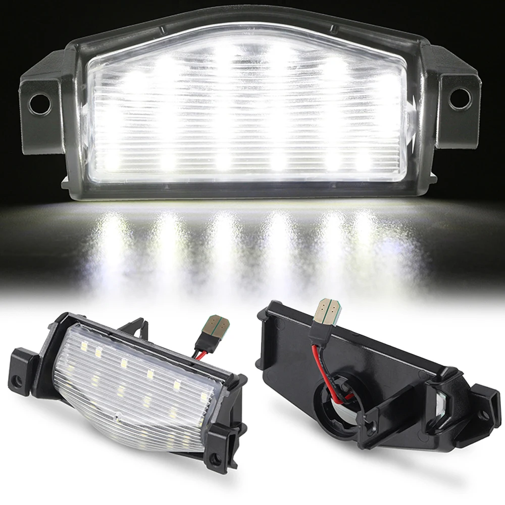 

1 пара белых светодиодных задних номерных знаков без ошибок для Mazda 2 Mazda 3 автомобильные аксессуары