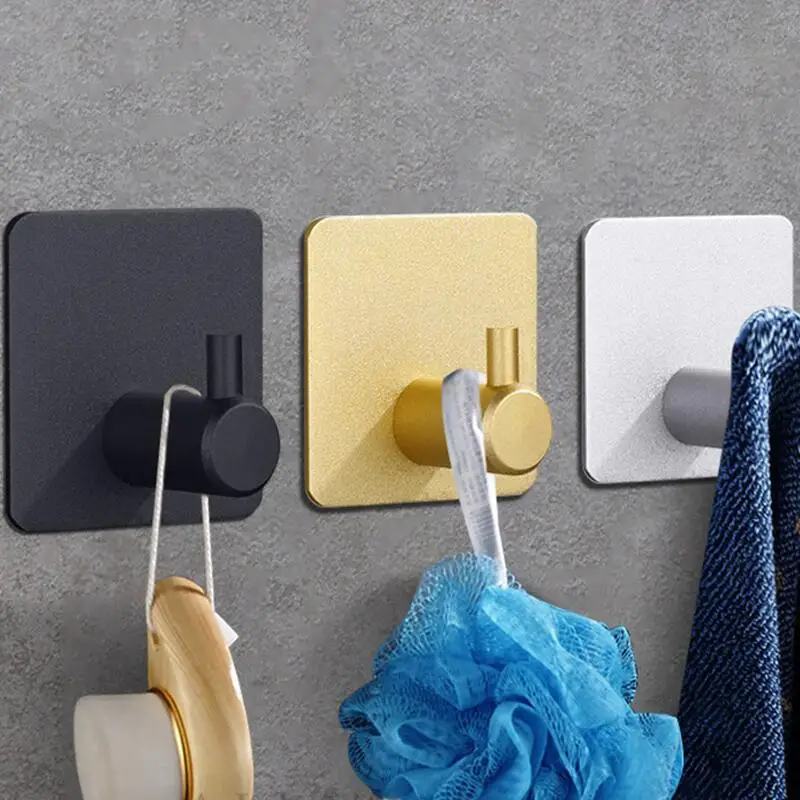

Aviation aluminum Hooks Towel Clothes Rack Hanger Key Holder Housekeeper on Wall Kitchen Bathroom Organizer Accessories