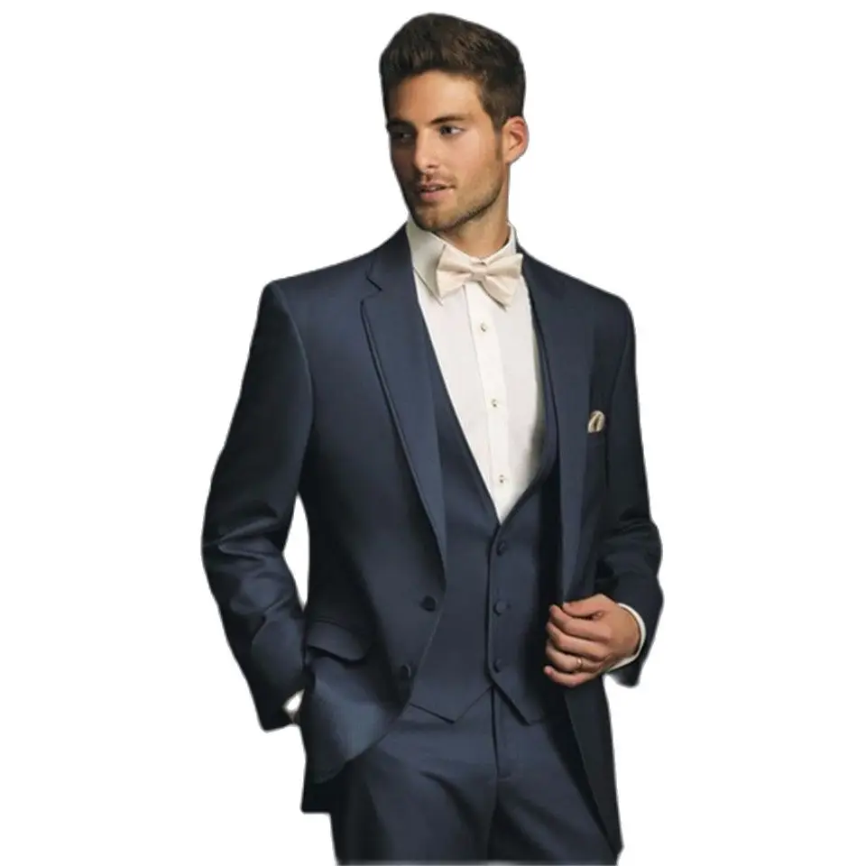 

Новый мужской костюм Smolking Noivo Terno, приталенные вечерние костюмы Easculino для мужчин, смокинги, темно-синий свадебный костюм для шафера, одежда для шафера