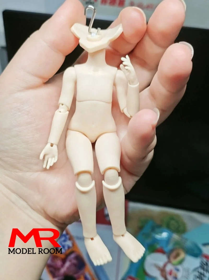 Фото Кукольное тело BJD 12 см, модель Asi 2.0, сменное тело OB11, 1/12, с нормальными мышцами живота, супергибкое, для голов GSC №3