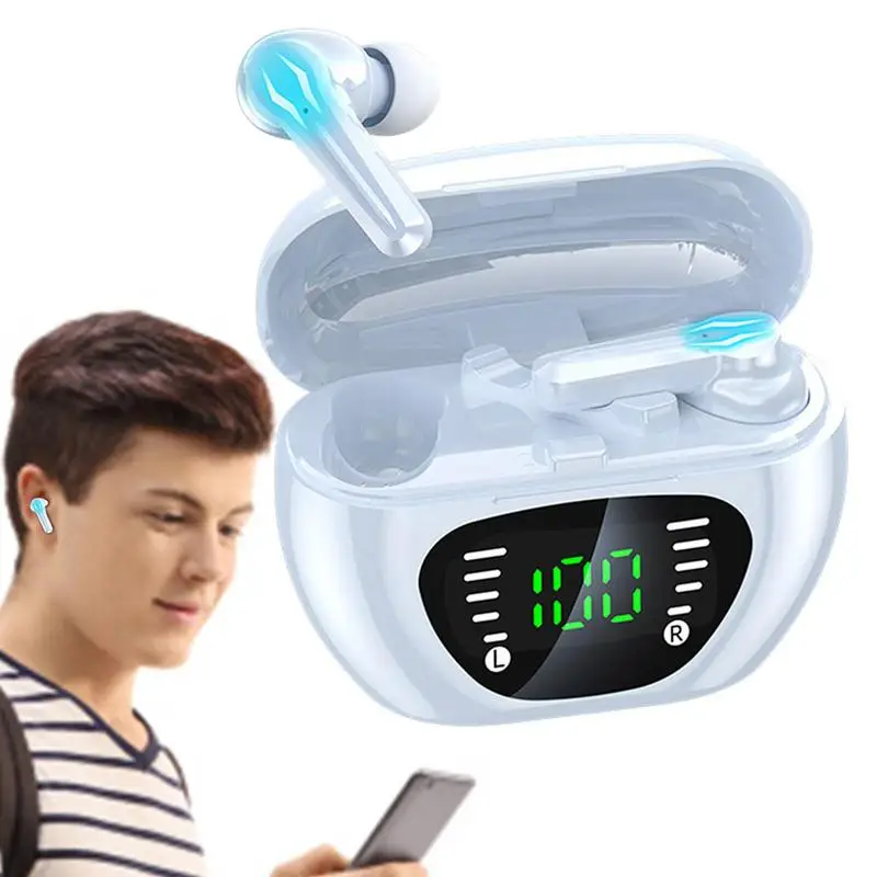 

Wireless Earbuds In-Ear SportsHeadset HiFi Music Stereo Headphones Earphones 20H Playtime