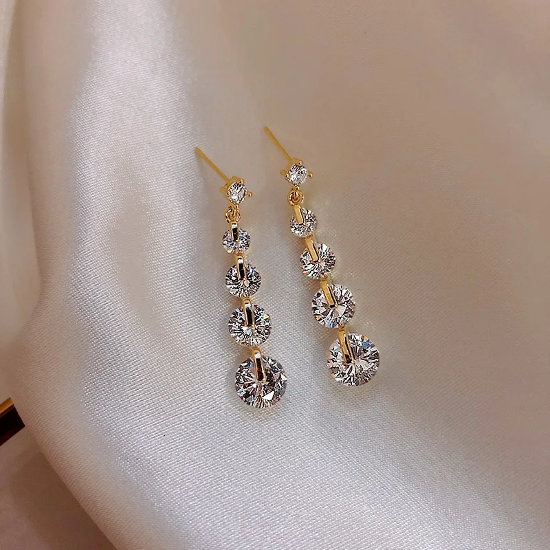 

S925 Sterling Silver Real Diamond Earring Females Women Aros Mujer Oreja Diamond Gemstone Orecchini Silver 925 Jewelry Bizuteria