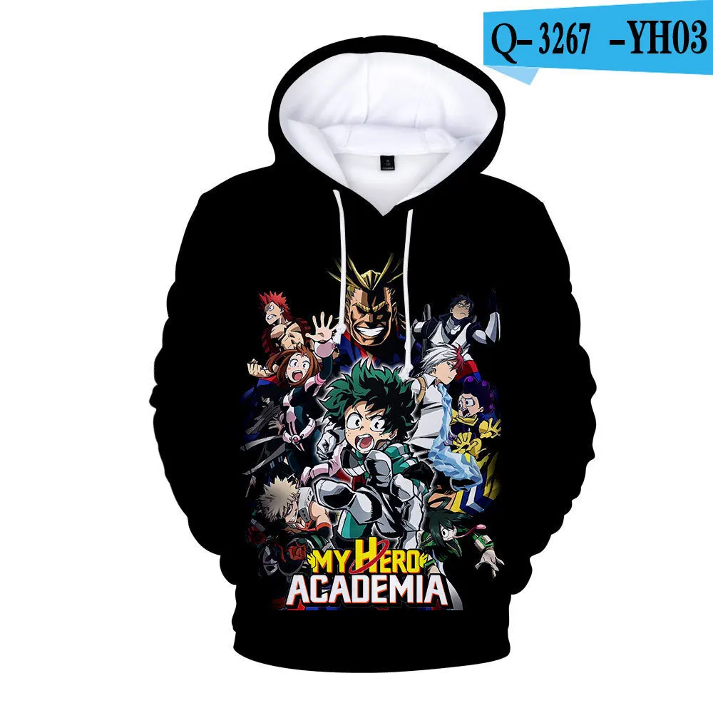 3D Print Hoodie Sweatshirts Hot Anime My Hero Academia Streetwear Oversized Pullover Men Women Fashion Casual Hoodies