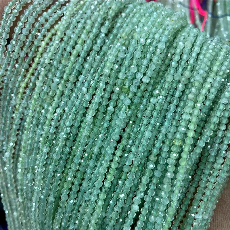 Бусины кошачий глаз из натурального циркона 2 мм граненые бусины для рукоделия