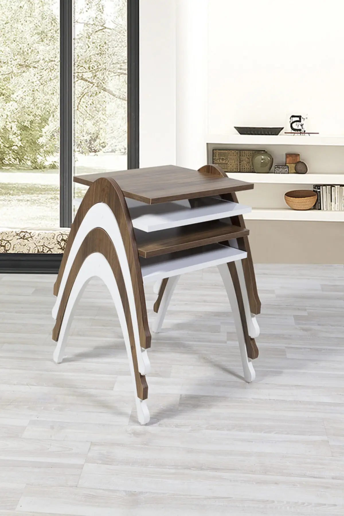 

Modern 4 Pcs Coffe Zigon coffee table coffee tables table basse furniture living room table