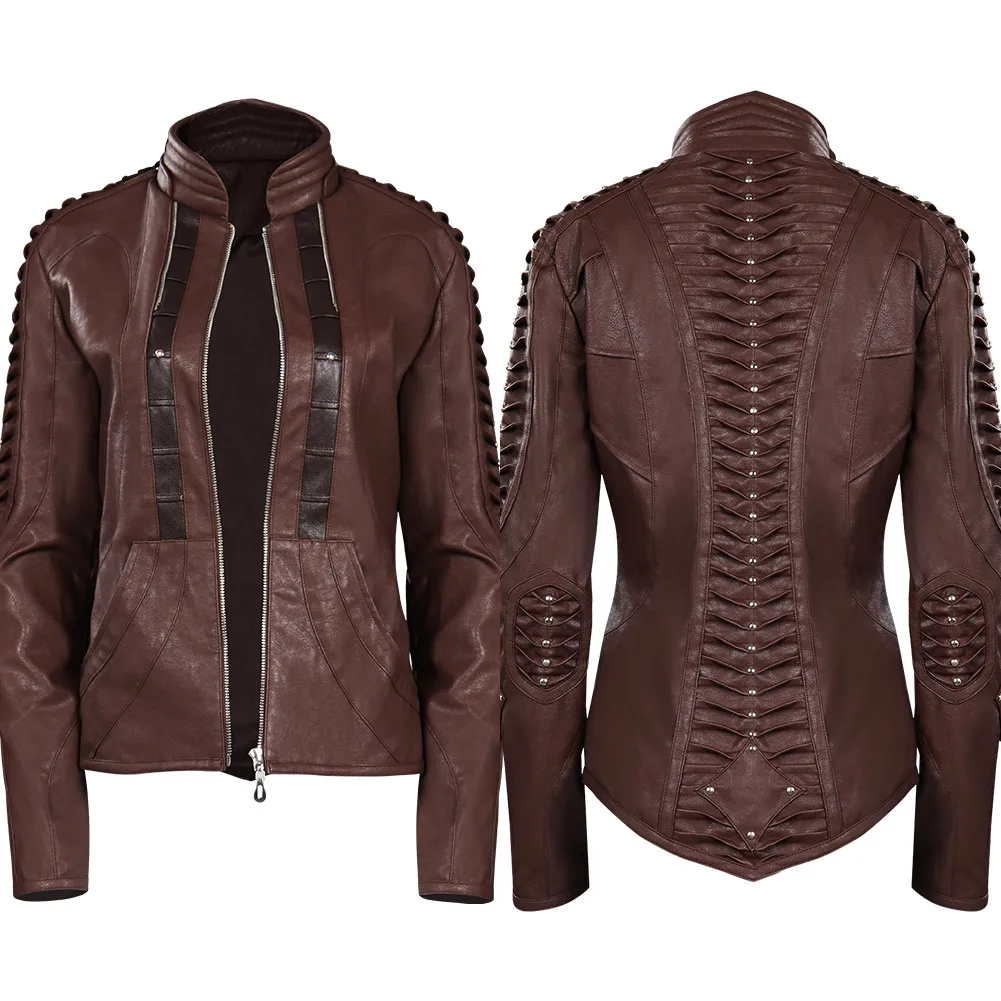 

Trek: Picard Season 2 - Seven of Nine Coat Cosplay Costume Leather Coat Outfits Halloween Carnival Suit