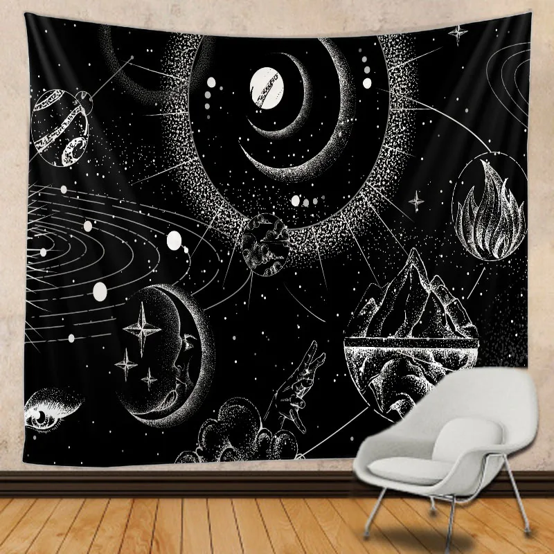 

MOON Tapestry Mandala Wall Hanging Tapestry Hippie Home Boho Decor