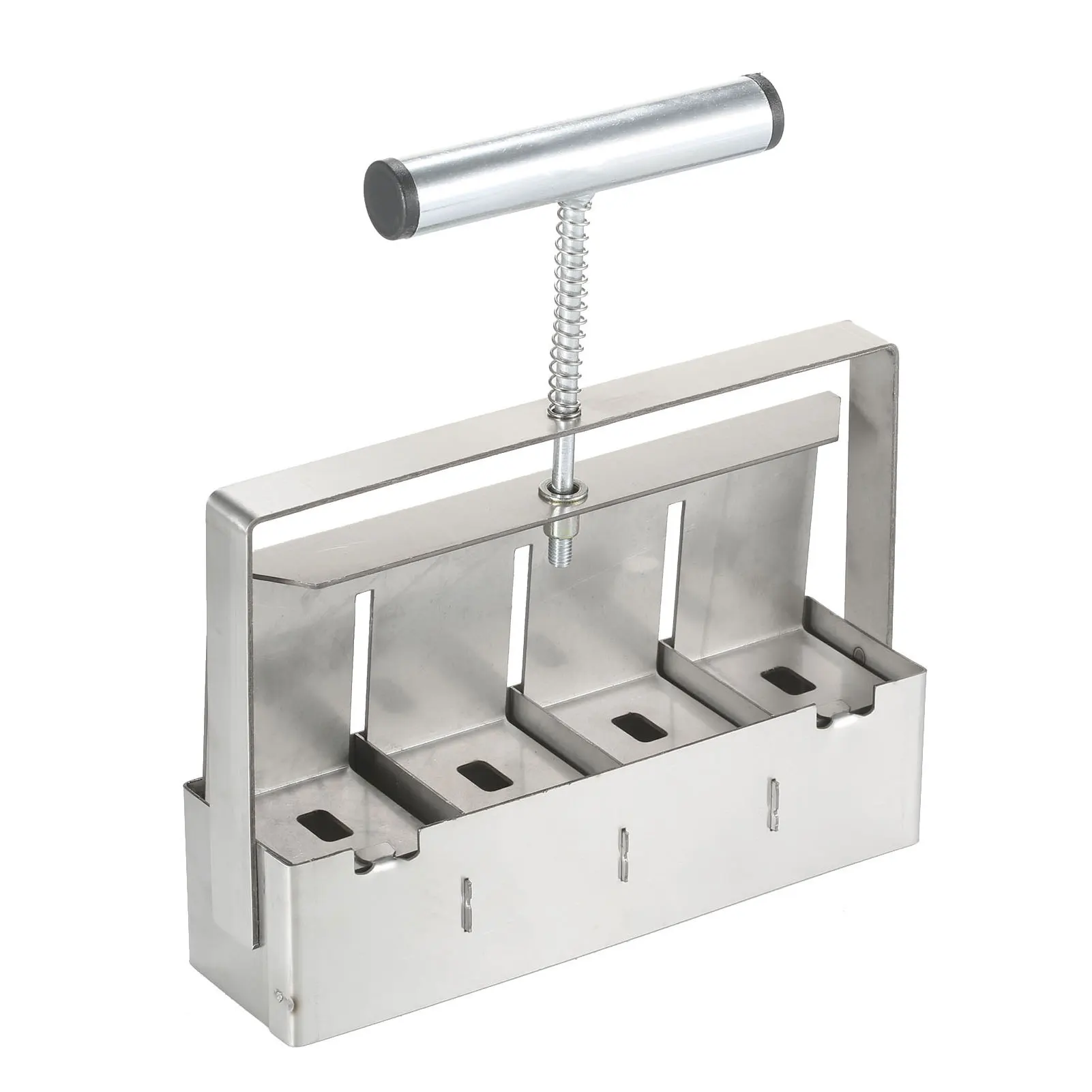 

Hand-held 4-cell Soil Blocker Hand-held Quad Soil Block Maker 2 Quad Soil Blocker Plant Metal Soil Blocker Making Tool For