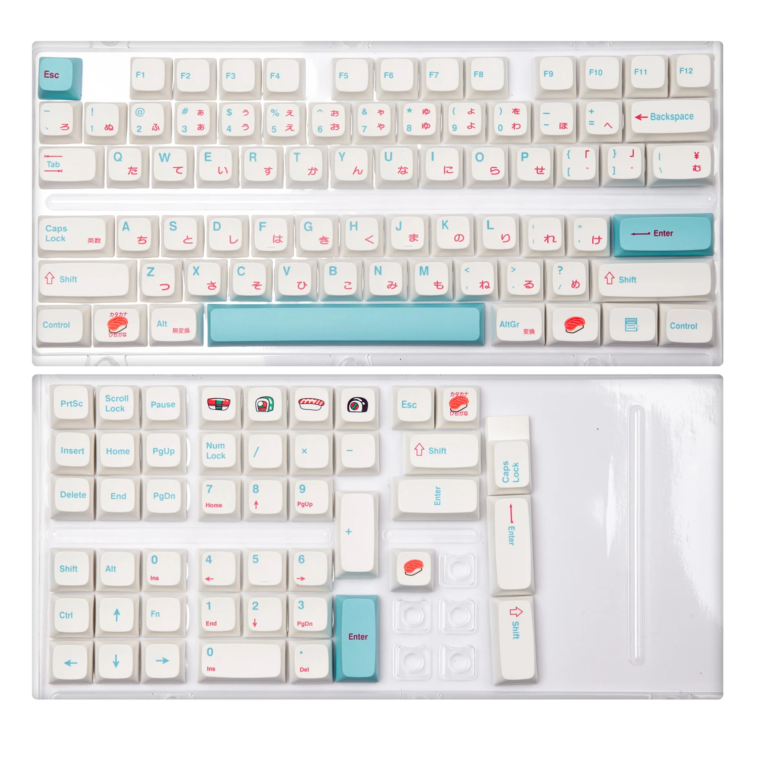 Клавиши GMK для суши 127 клавиш Cherry Profile/XDA Profile PBT DYE SUB механической клавиатуры Mx Switch