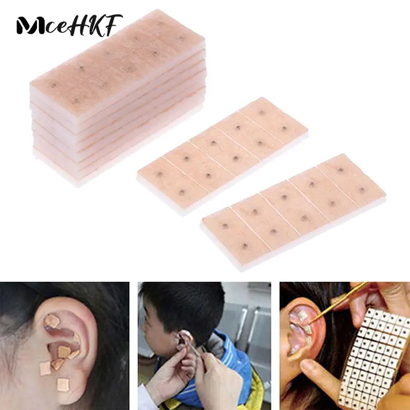 

100Pcs Ear Massage Relaxation Ears Stickers Therapy Needle Patch Ear Massage Care Stickers Auricular Auriculotherapy Vaccaria