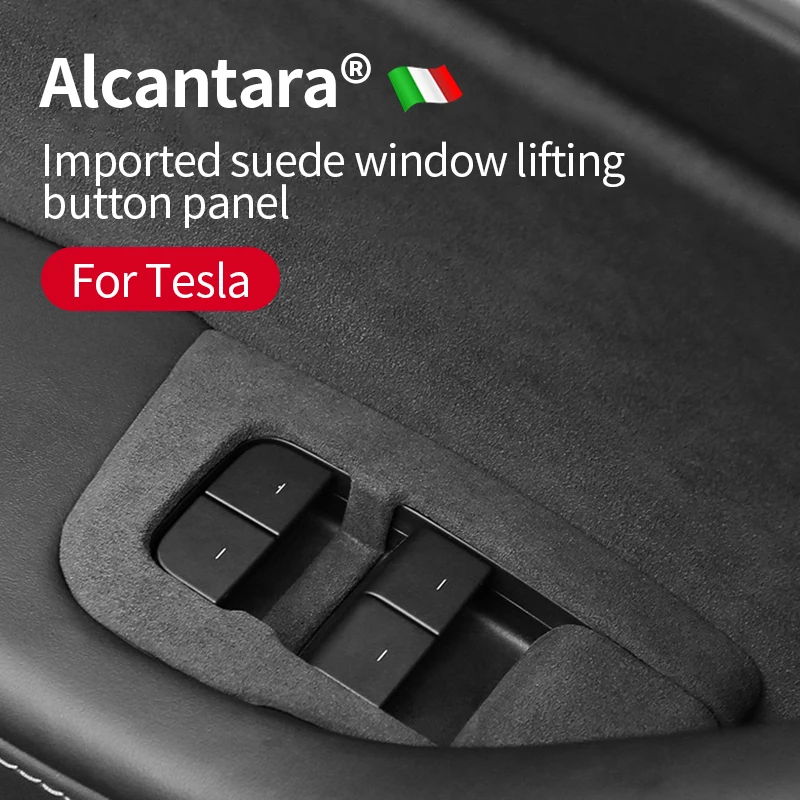 

Алькантара для Tesla Model 3 Y 2019-2023, кнопки переключения для автомобильного интерьера, декоративная крышка, наклейка, аксессуары