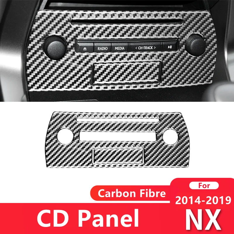 

Рамка для CD-панели, фоторамка для Lexus NX 200 200T 300H 2014-2019, аксессуары для салона автомобиля из углеродного волокна