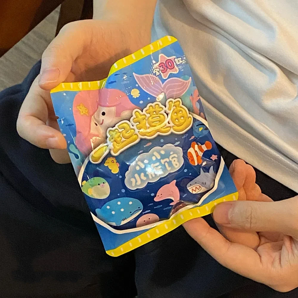 

Плюшевые морские животные, магниты на холодильник, таинственная коробка, подводные существа, Русалка, декор для холодильника, игрушки, полипропилен, хлопок/магнит