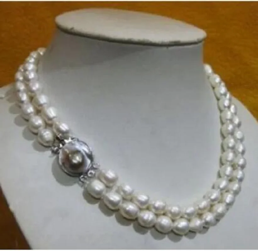 

Top Grading AAA Japanese Akoya 10-11mm white Pearl Necklace 18-20" Mother Clasp fine jewelryJewelry