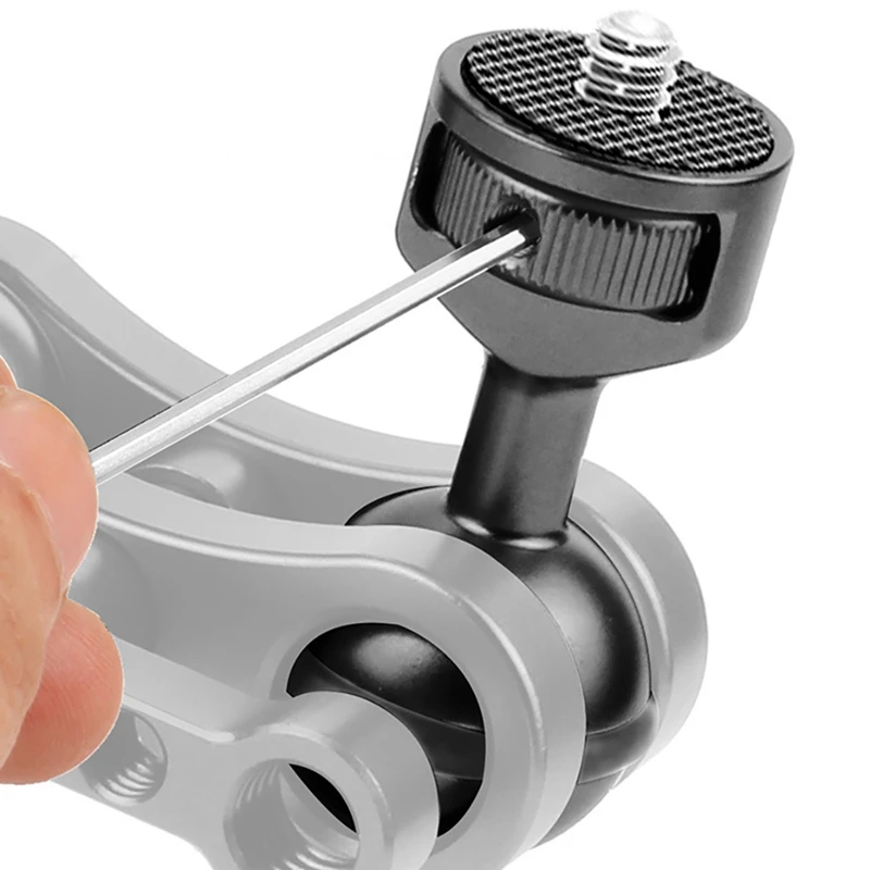 1-дюймовый адаптер с шаровой головкой на винтовое крепление 1/4 вращающийся 360