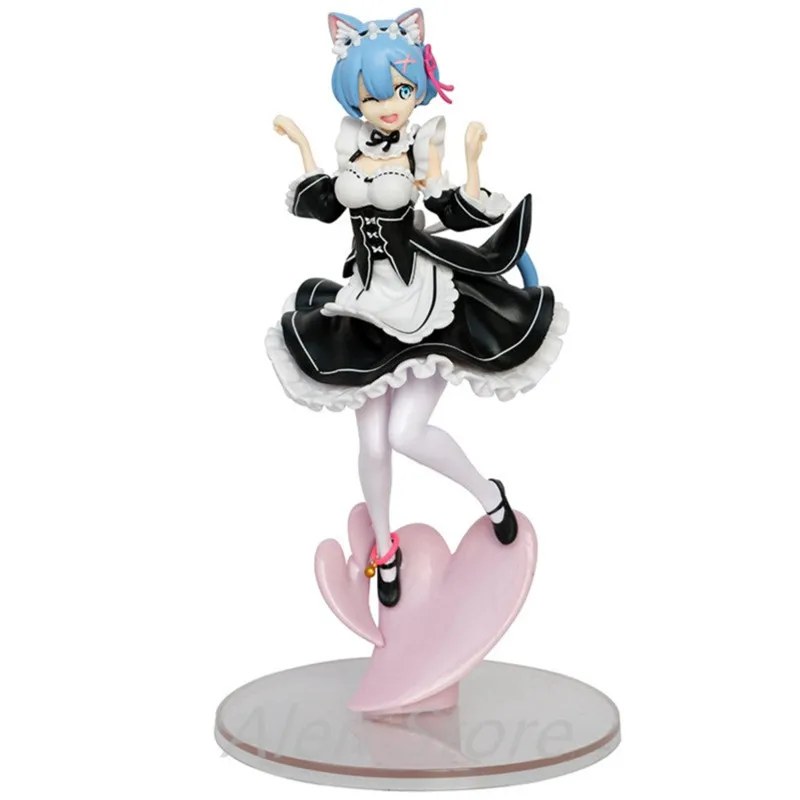 Набор из 1/7 шт. аниме Re:Life In A другой мир от Zero Rem Cat Ear Ver. Фигурка ПВХ в комплекте