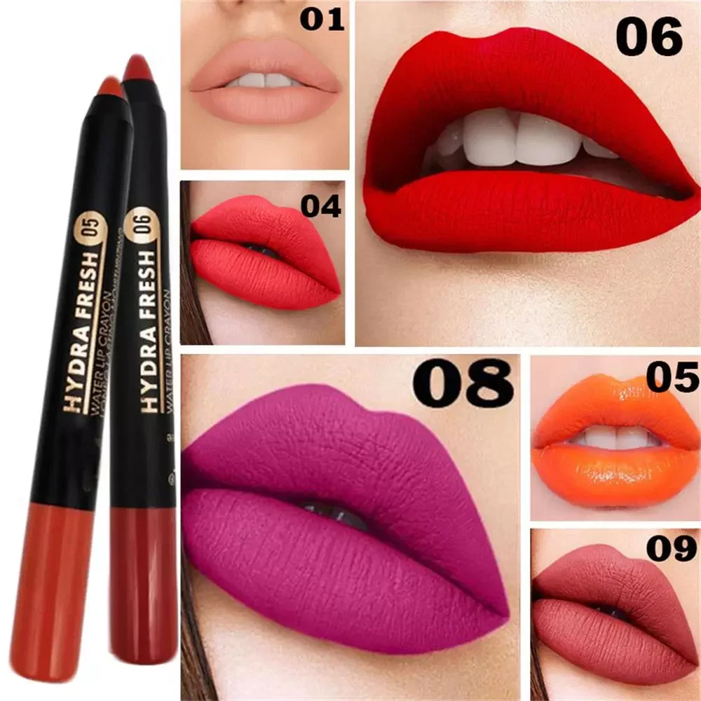 

Colors Matte Lipstick Pen Makeup Long Lasting Waterproof Velvet Lip stick Soft Moisturizing Smooth Beauty Sexy Nude Lips Tint