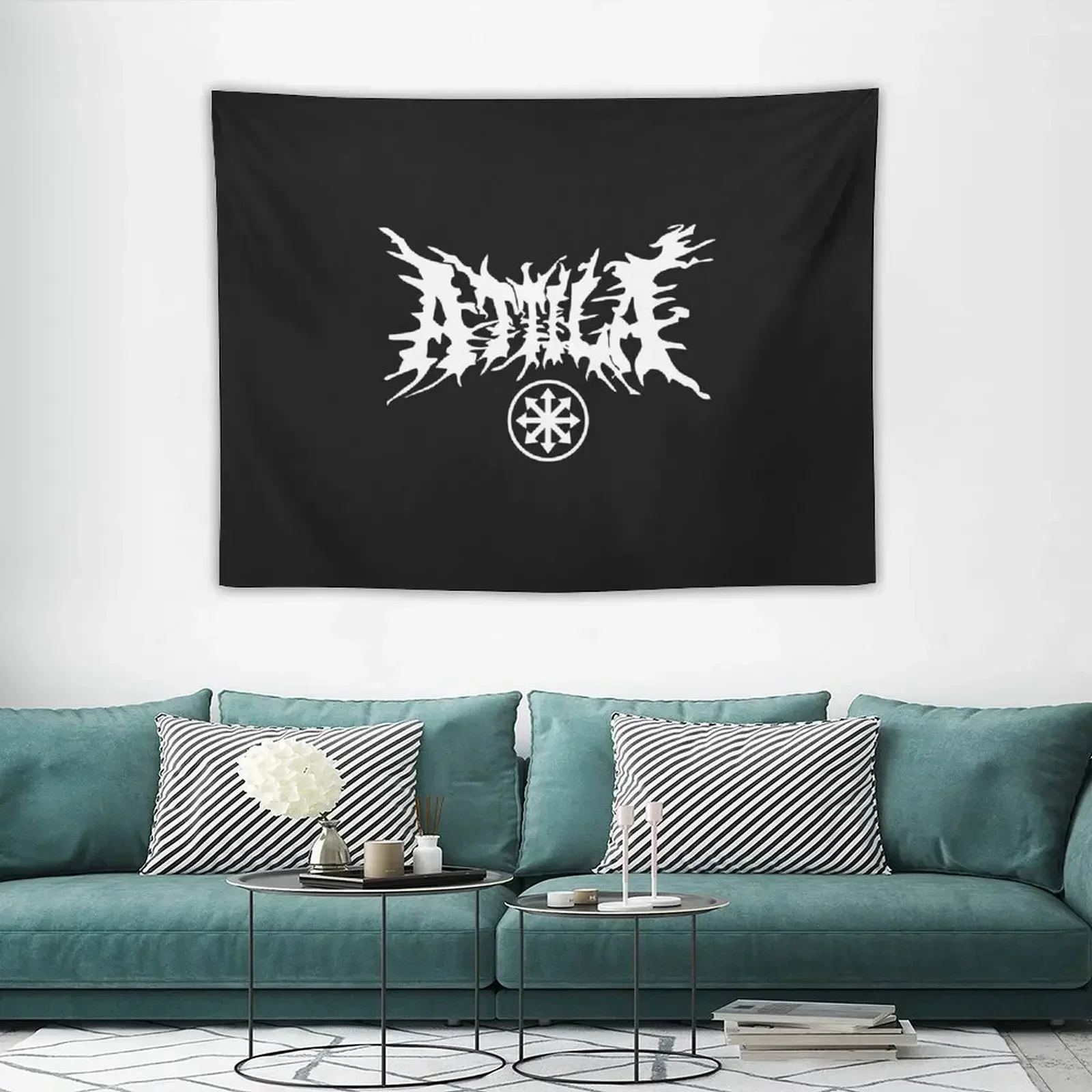 Новое искусство дизайна attila - гобелен с логотипом декор для ванной комнаты