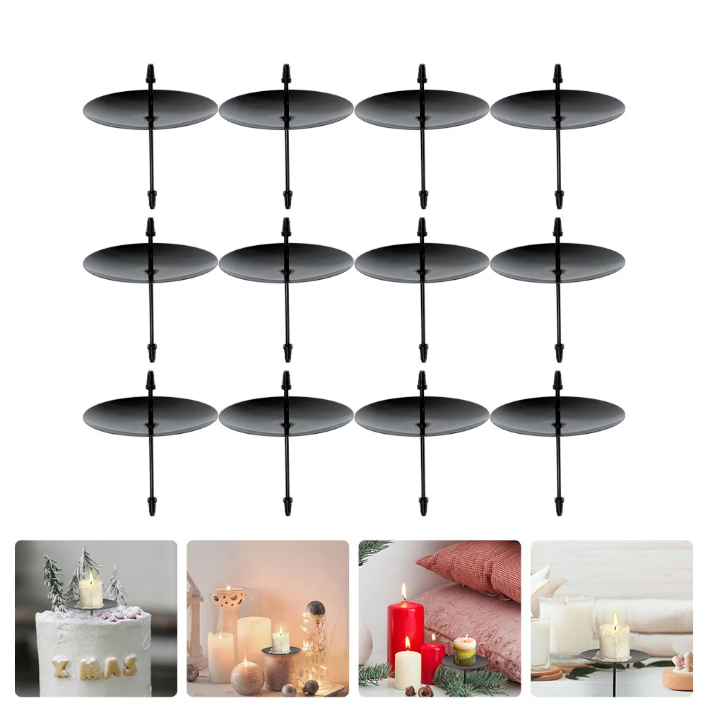 

Plate Holder Holders Pillar Metal Tray Fixator Iron Tealight Stand Wax Base Candlestick Wedding Dish Modern Taper Tea Light