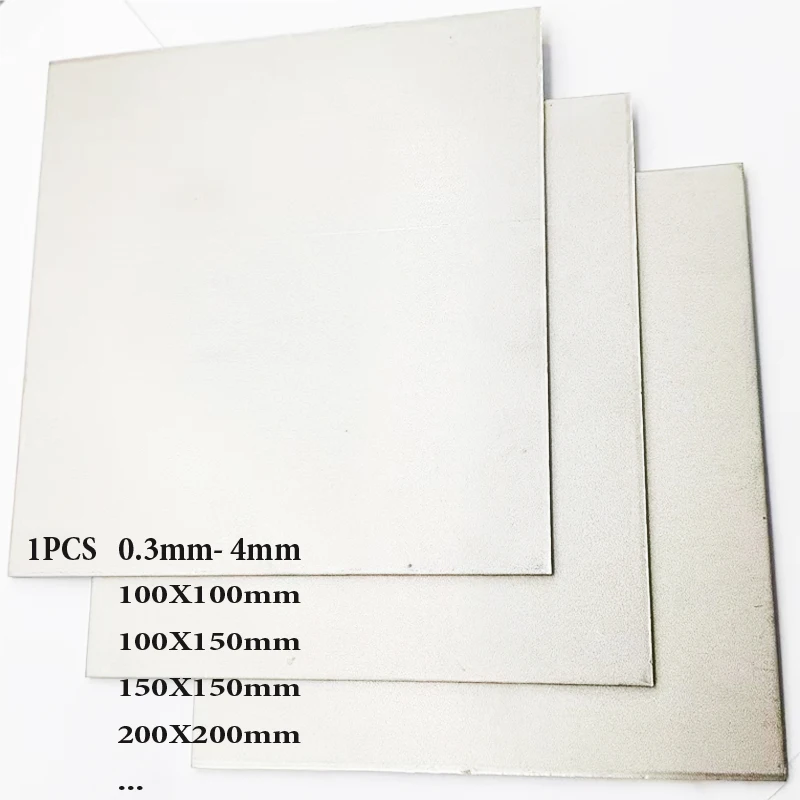 1pcs GR2 Ti Sheet Plate 0.3mm- 4mm Titanium Titan Alloy Sheet100X100/100X150/150X150/200X200 |