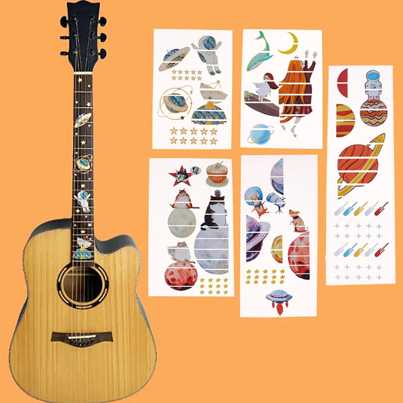 Декоративные маркеры на бас-гитару Space walk