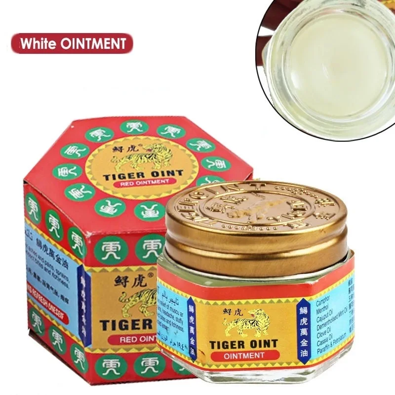 12pcs Original Red White Tiger Balm Ointment Thailand Painkiller Cream Muscle Pain Relief Plaster Soothe Itch Essential Cool Oil |