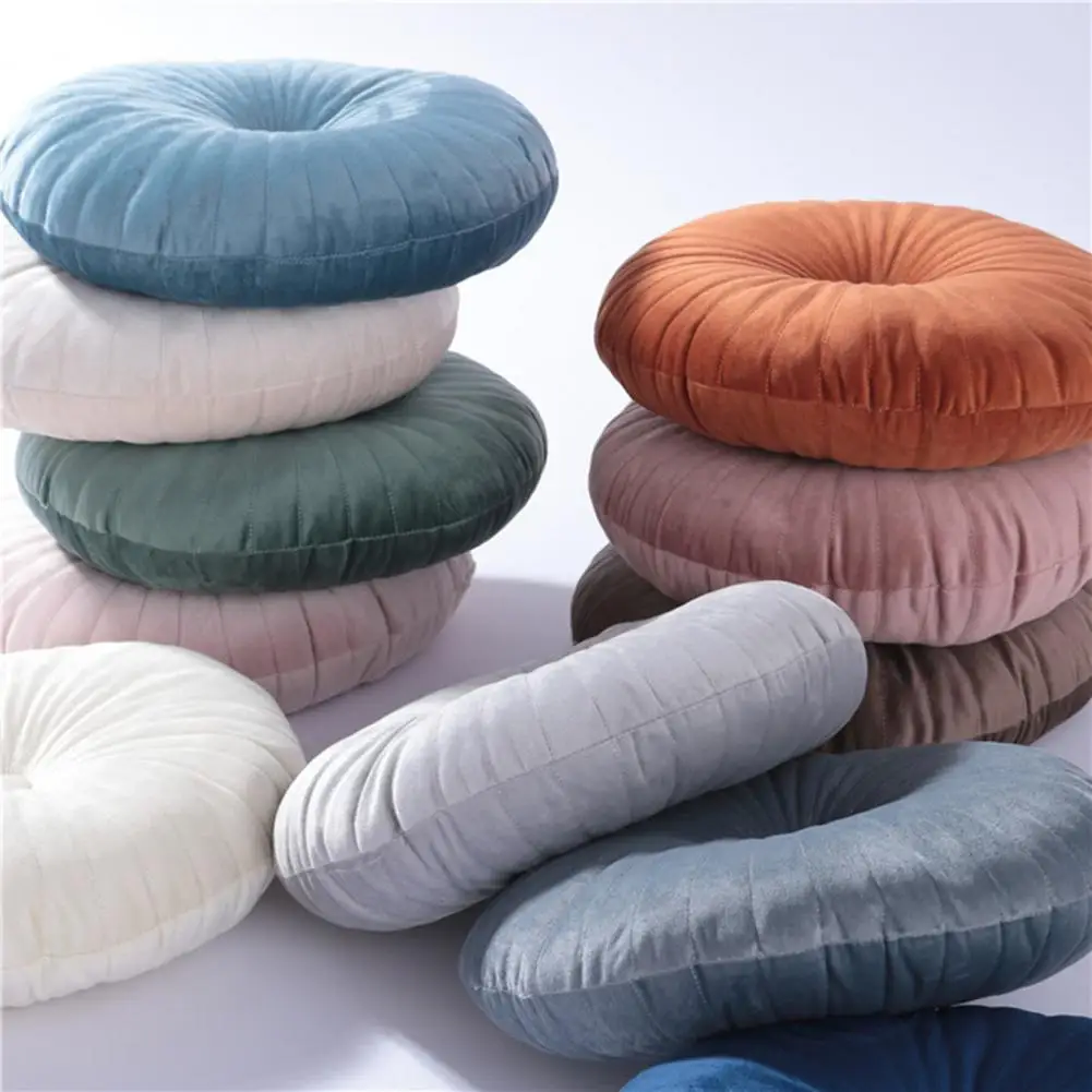 

Throw Pillow Non-fading Soft Nordic Style Short Velvet Pumpkin Cushion Home Decoration