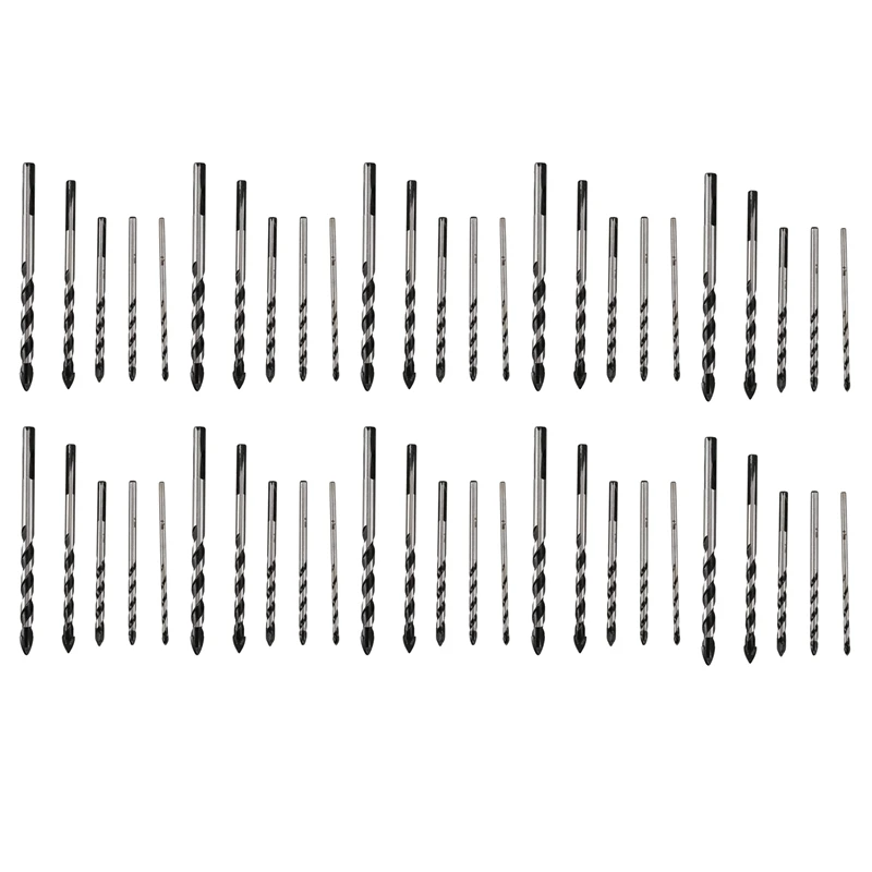 

New 100 Pieces Multi-Material Tungsten Carbide Drill Bit Set for Porcelain Ceramic Tile,Concrete,Brick(3mm 4mm 5mm 6mm 8mm)