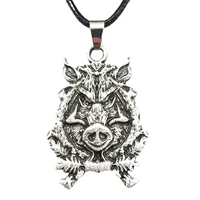 nostalgia viking jewelry wolf amulet talisman animal pendants necklaces for women men wicca pagan accessories