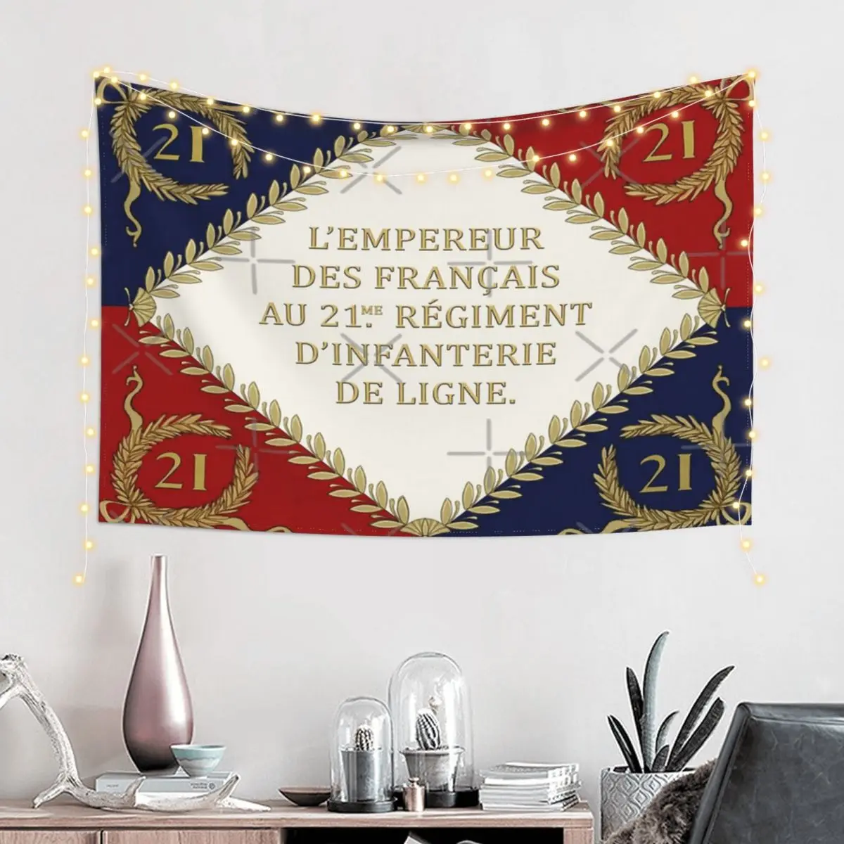 

Французский Императорский флаг, Настенный декор, гобелен для помещений и офиса, идеальный подарок из полиэстера, нежный индивидуальный подарок на день рождения