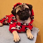 Теплая одежда для собак, комбинезон для собак, фланелевая куртка для пижамы чихуахуа, одежда для собак, одежда для Одежда для домашних собак