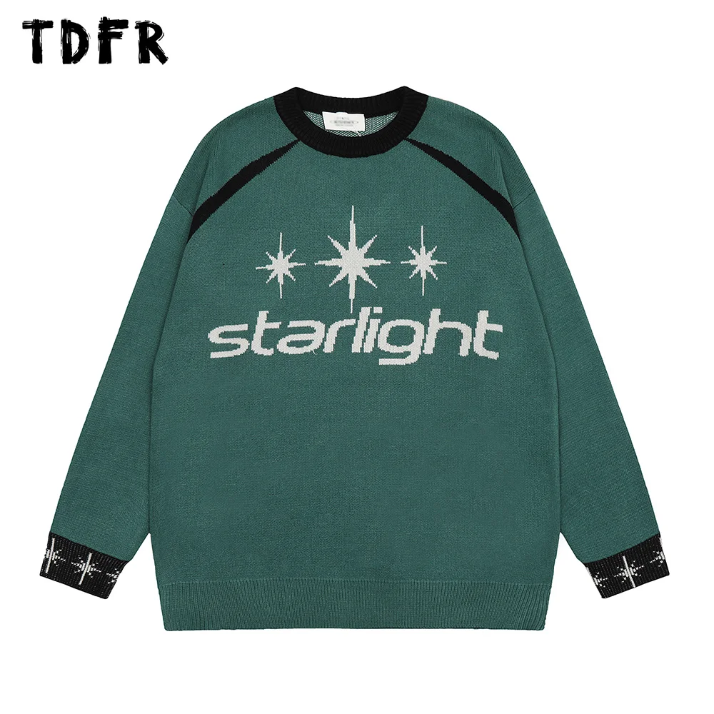 

Мужской трикотажный свитер с круглым вырезом, с длинным рукавом