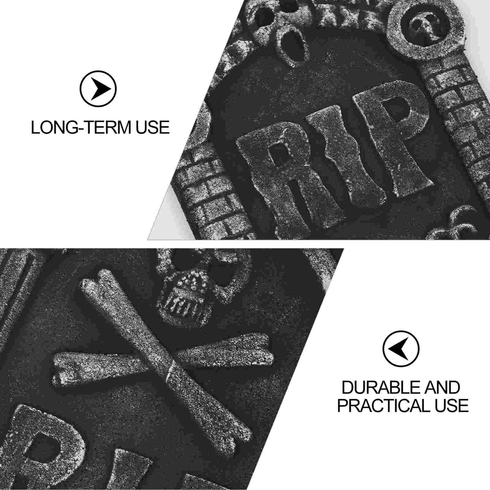 6 шт. украшения надгробие на Хэллоуин кладбище для могили пенопластовые жуткие