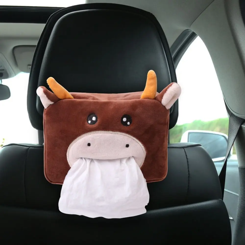 Автомобильный органайзер мультяшная автомобильная коробка для салфеток милые