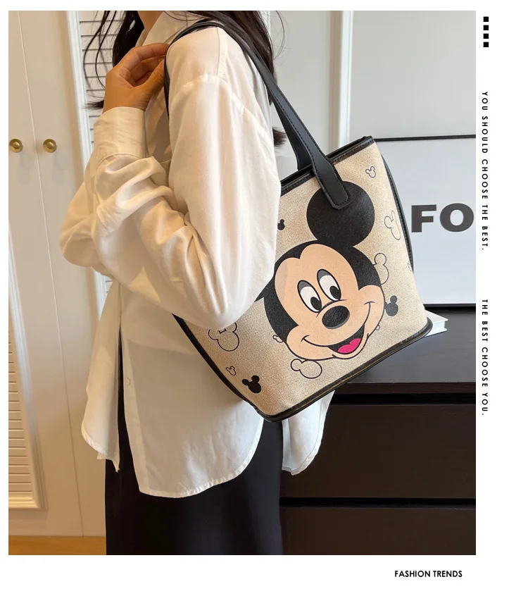 Женская Парусиновая Сумка Через Плечо Disney С Дизайном Микки Мауса