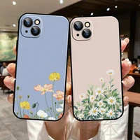 watercolor painting flowers and plants phone case for funda iphone 13 11 pro max 12 mini x xr xs max 6 6s 7 8 plus se 2020 soft