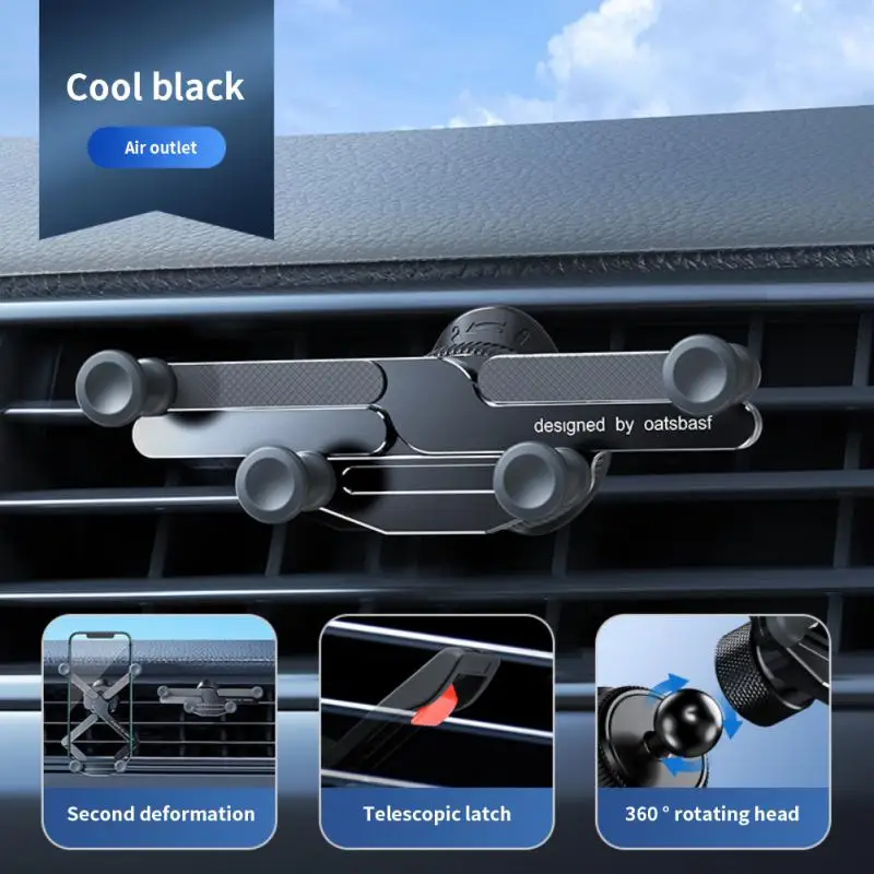 

Держатель для телефона автомобильный гравитационный с креплением на вентиляционное отверстие