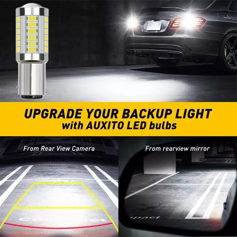 1Pc BA15S P21W 1156-5630 33SMD Car Backup Reverse Lights T20 Brake LED Turn Signals High Brightness For Renault