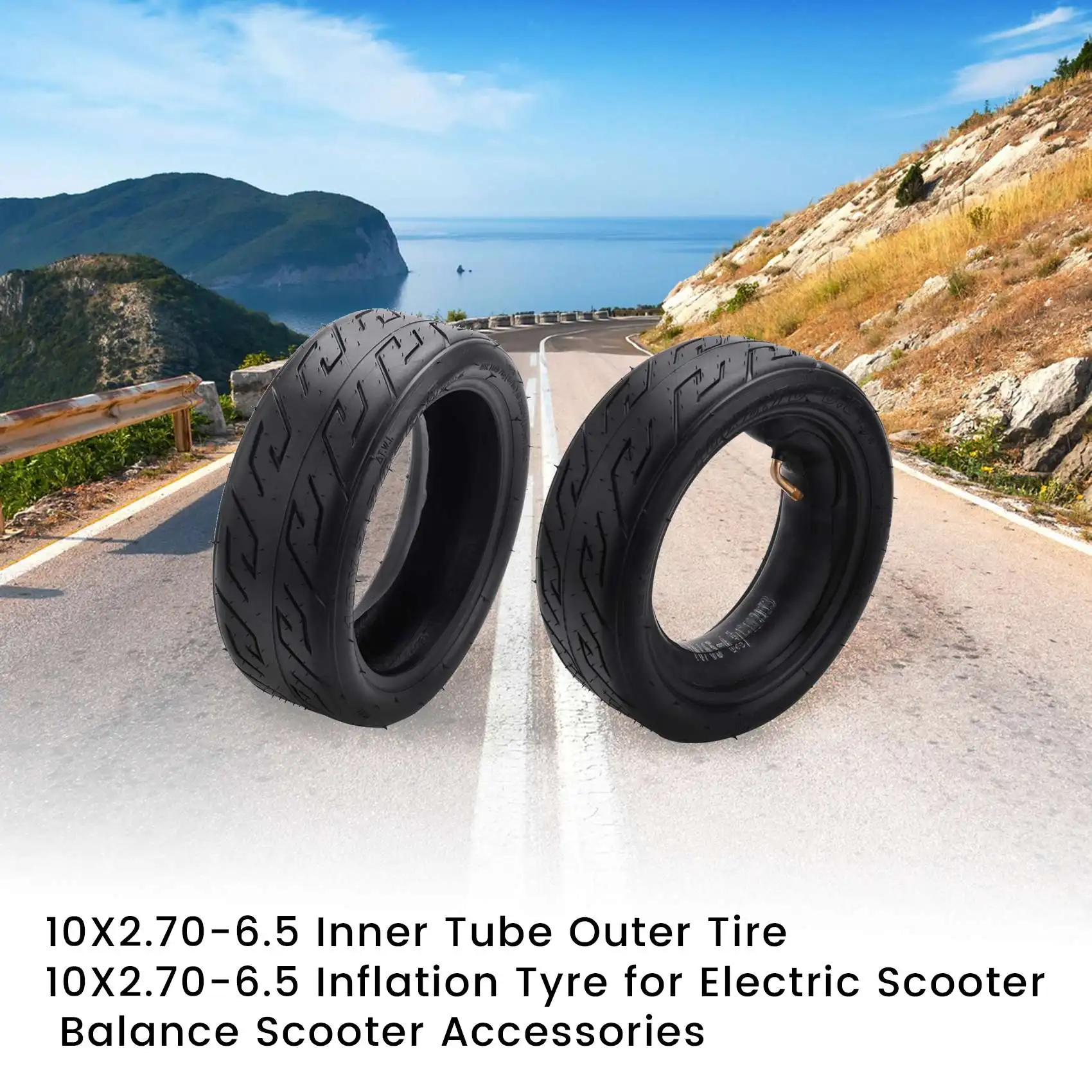 Наружная шина 10X2.70-6.5 для внутреннего баланса скутера