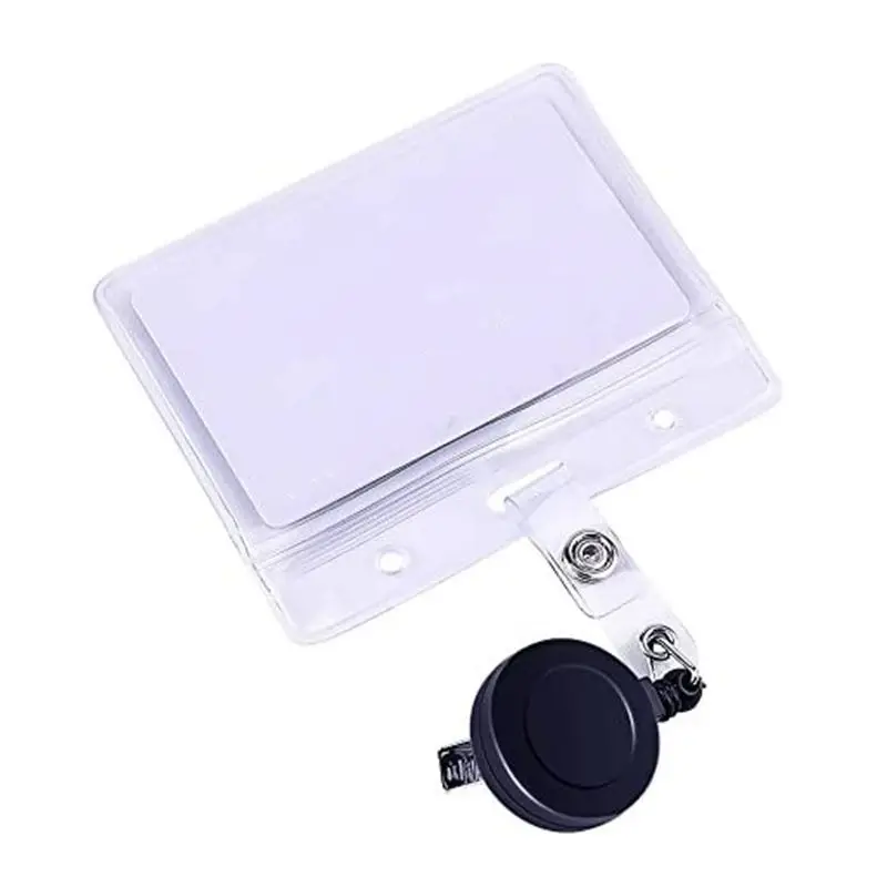 2 шт./лот выдвижной держатель для карт с зажимом под крокодила