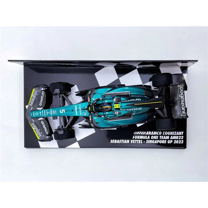 Minichamps 1:43 F1 AMR22 Vettel 2022 масштаб Сингапура ограниченная серия металлическая