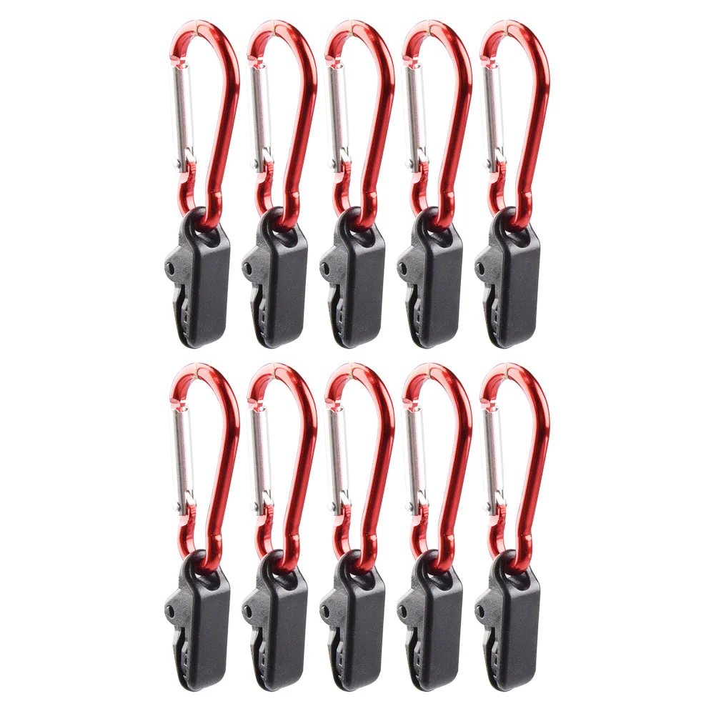 

10 Pcs Alligator Clip Clamp Tents Awning Clamps Hook Water Proof Camping Wind Rope Awnings Plastic