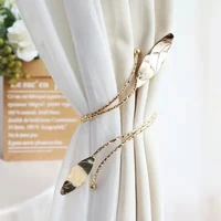 1pc curtain tieback bling tree leaf feather bandage accessories curtains holder buckle tie rope home decorative