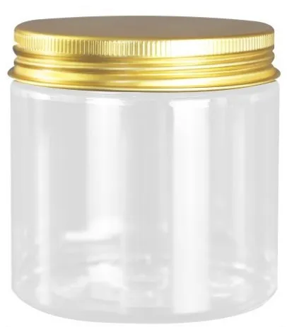 

Clear PET Plastic Jars 150ml 200ml 250ml Transparent Empty Cosmetic Mask Cream Wax Packaging Containers Pots with Lids
