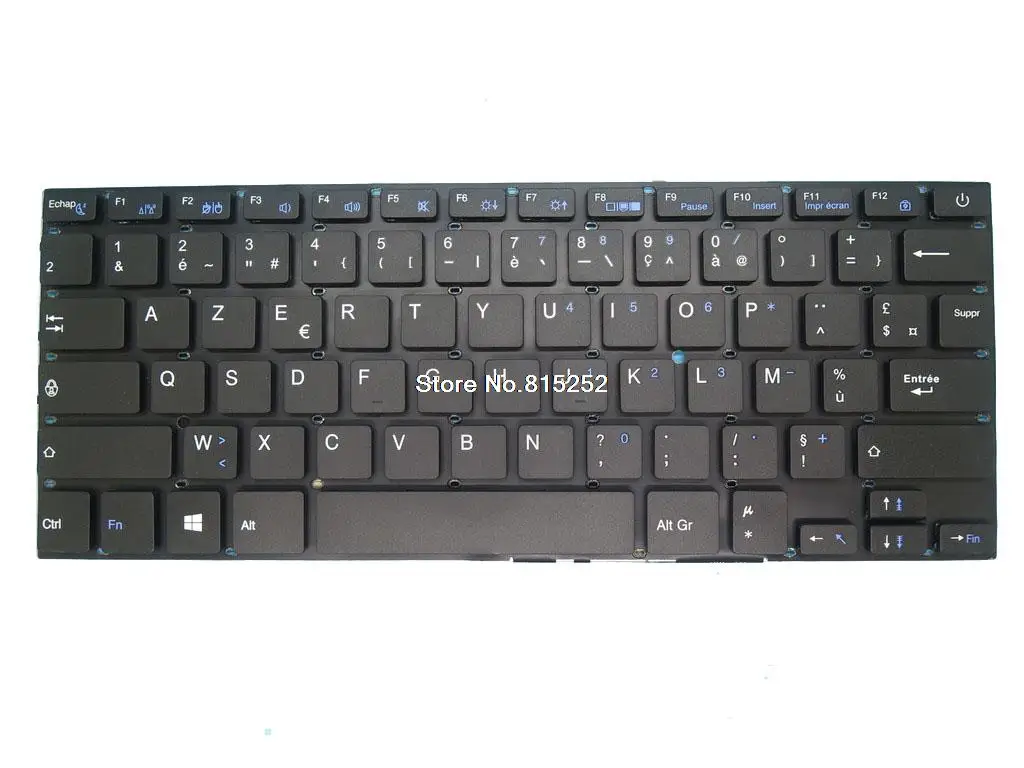 

Клавиатура для ноутбука Thomson NEO14-2.32BS черная без рамки Франция FR